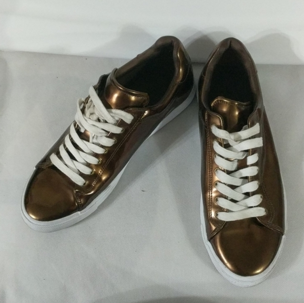 ZARA Man Bronze Copper Sneakers - Size 43 - Size 10